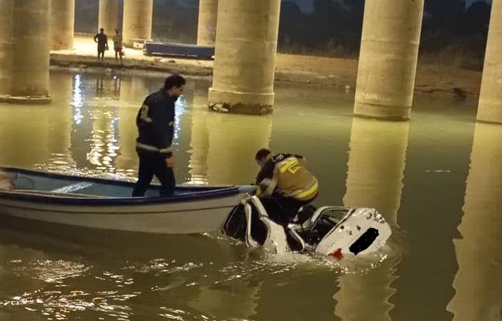 سقوط مرگبار کوئیک در رودخانه کارون اهواز