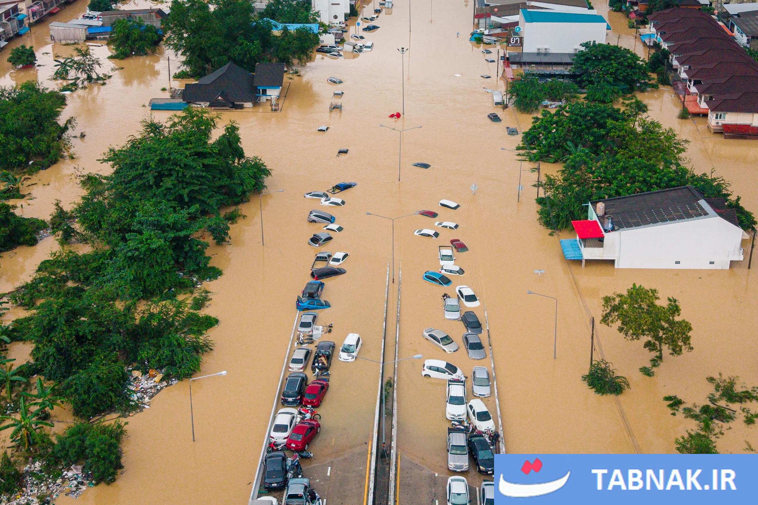 خسارت گسترده سیل‌های ویرانگر در اندونزی، سریلانکا و تایلند