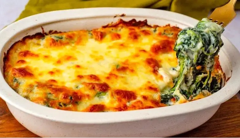 طرز تهیه گراتن اسفناج؛ غذای شیک و مقوی