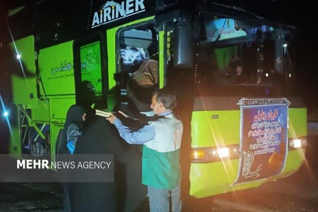 اعزام ۳۲ زائر اولی توانخواه از شهرستان هامون به مشهد مقدس