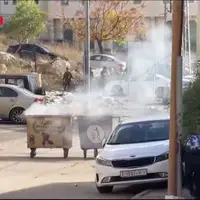 درگیری جوانان فلسطینی با نظامیان اشغالگر در البیره واقع در کرانه باختری
