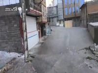 بارش شدید تگرگ در روانسر کرمانشاه