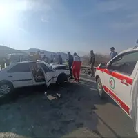 یک کشته و ۳ مصدوم در تصادف رخ‌به‌رخ جاده فیروزآباد _ شیراز