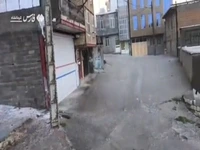 بارش شدید تگرگ در روانسر کرمانشاه