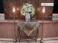 مراسم ترحیم پدر سید مجتبی حسینی سرمربی آلومینیوم