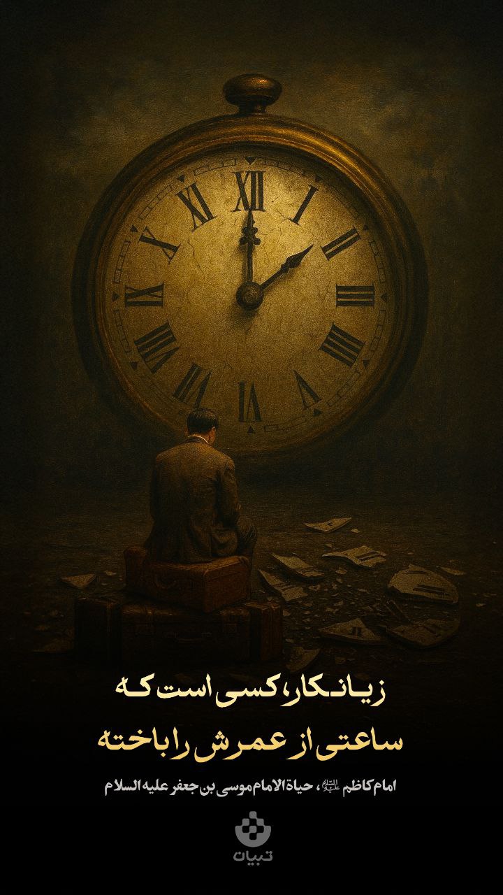 عکس/ زیانکار ساعتی از عمرش را باخته