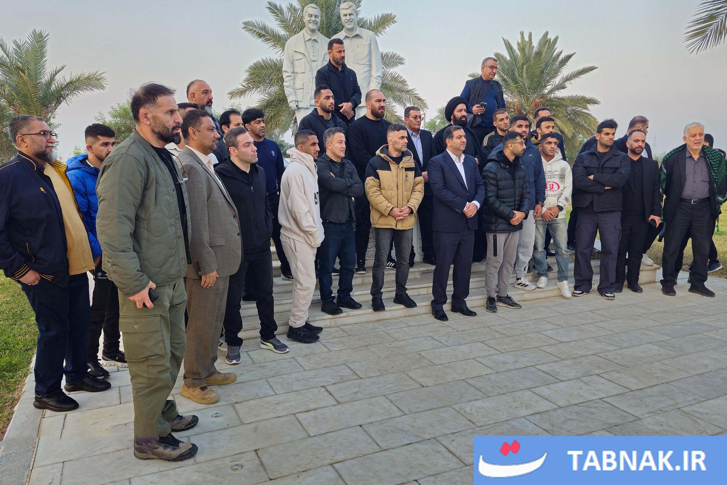  تشرف اعضای تیم ملی کشتی به عتبات عالیات