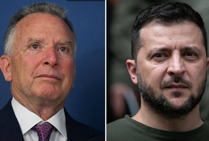 دیدار ویتکاف با زلنسکی در ایرلند پیش از عزیمت به مسکو