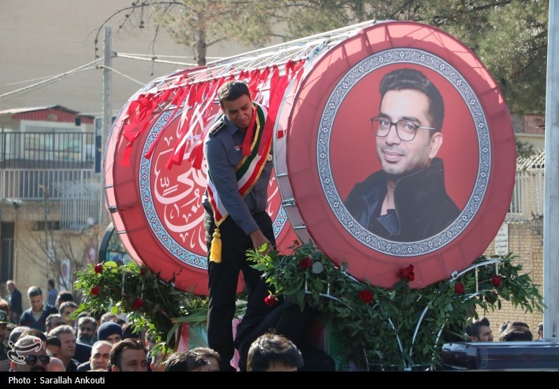 وداع باشکوه کرمان با شهید آتش‌نشان «محسن میرشکار»