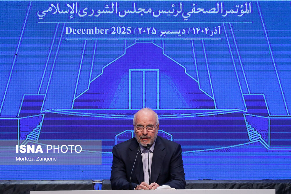 عکس/ نشست خبری رئیس مجلس شورای اسلامی