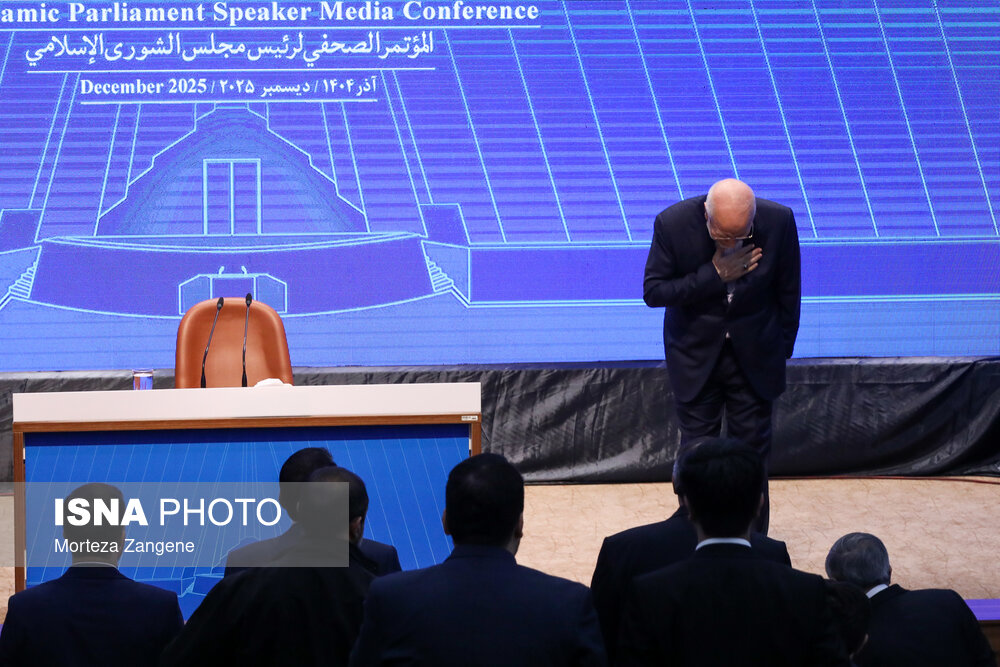 عکس/ نشست خبری رئیس مجلس شورای اسلامی