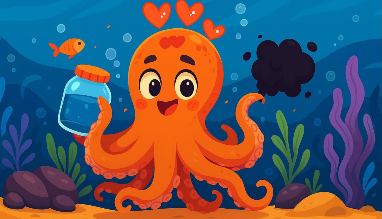 موجودی با 3 قلب و خون آبی!  