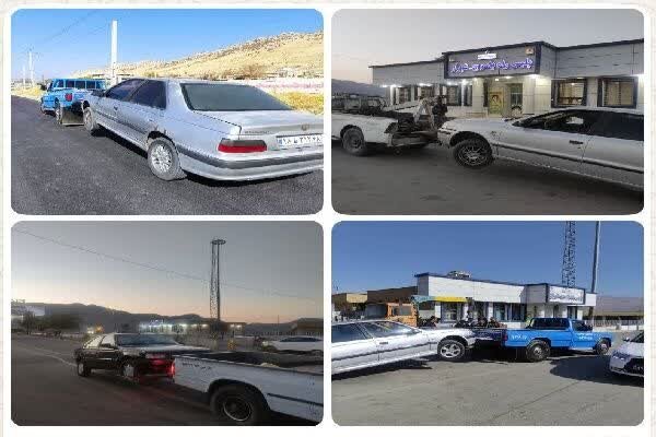 توقیف ۲۱ خودروی شوتی در طرح ویژه پلیس کهگیلویه و بویراحمد