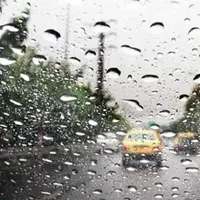 وقوع رگبارهای پراکنده باران در کرمانشاه