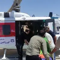 انجام ۶ سورتی پرواز بالگرد اورژانس هوایی همدان برای نجات بیماران