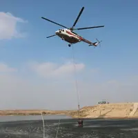 انجام ۶ سورت پروازی بالگرد هلال‌احمر برای اطفای حریق جنگل توسکستان گرگان