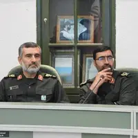 سنگ مزار مشترک شهیدان باقری و حاجی‌زاده