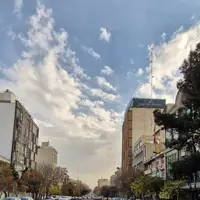 آسمان تهران بعد از باران بامدادی و پس از روزها آلودگی هوا