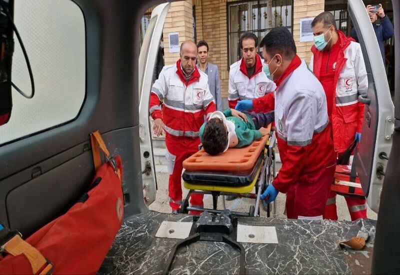 مصدومیت هفت نفر بر اثر واژگونی اتوبوس در محور دیواندره - سقز