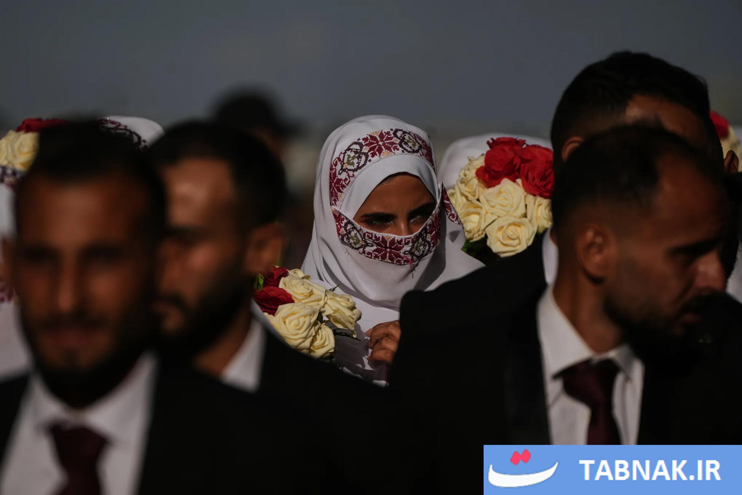  مراسم عروسی دسته‌جمعی در غزه پس از دو سال جنگ