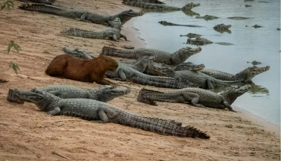 راز همزیستی عجیب؛ چرا تمساحها علاقهای به خوردن برگچهخوار ندارند؟