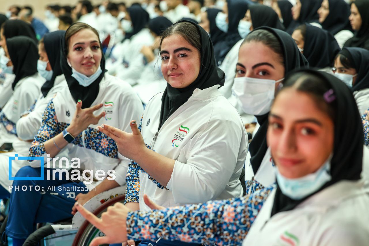  مراسم بدرقه کاروان اعزامی به بازی‌های پاراآسیایی 