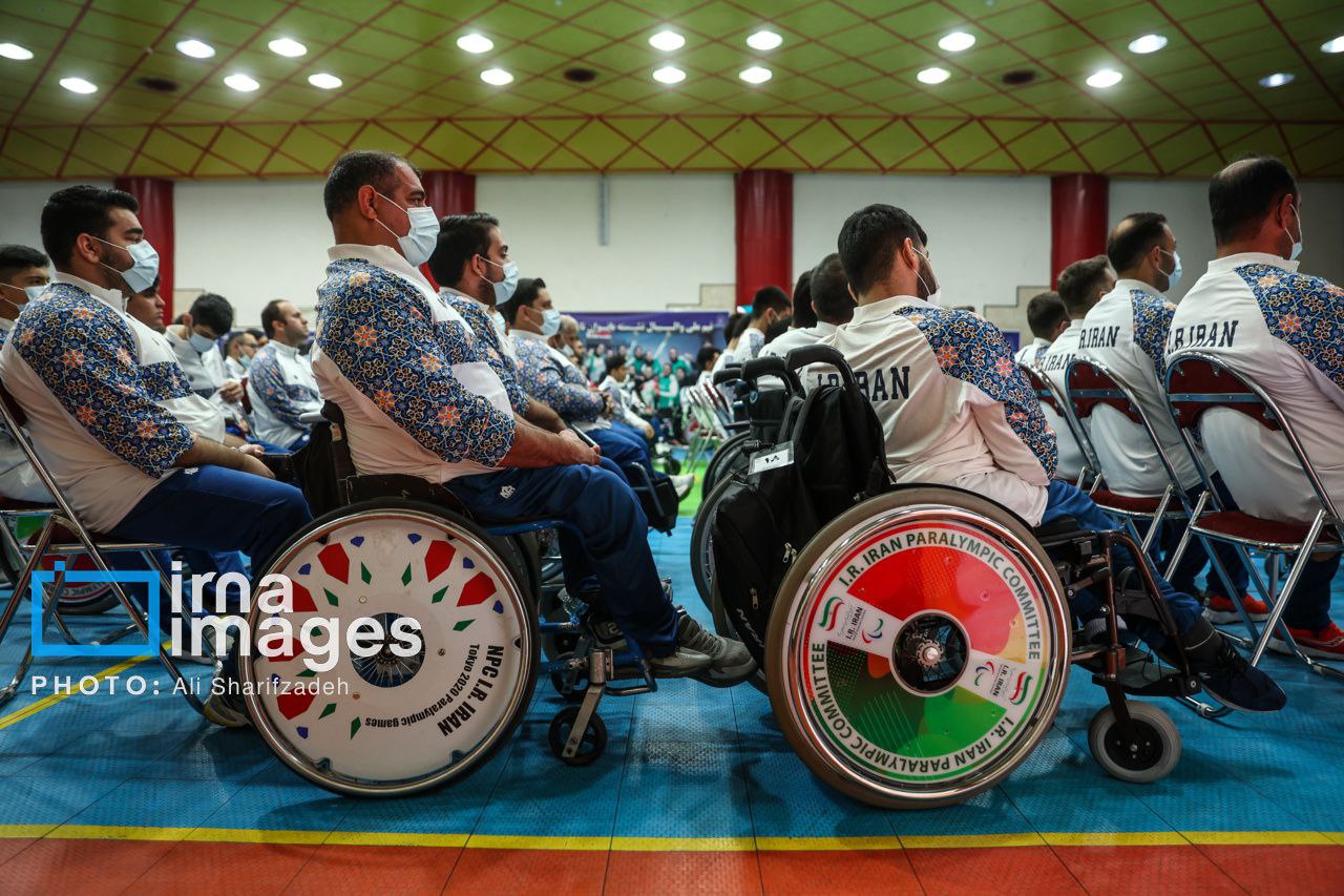  مراسم بدرقه کاروان اعزامی به بازی‌های پاراآسیایی 