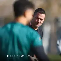 دو ستاره پرسپولیس خارج از قاب تمرین گروهی