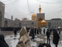 هوای بارانی حرم رضوی