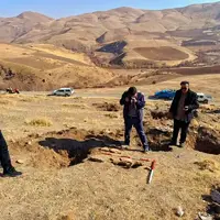 بارشها گورستان تاریخی دوره اشکانی را در مهاباد نمایان کرد