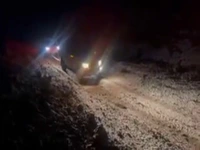 بارش برف و تگرگ در طالقان