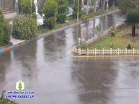 بارش باران رحمت الهی در گرگان