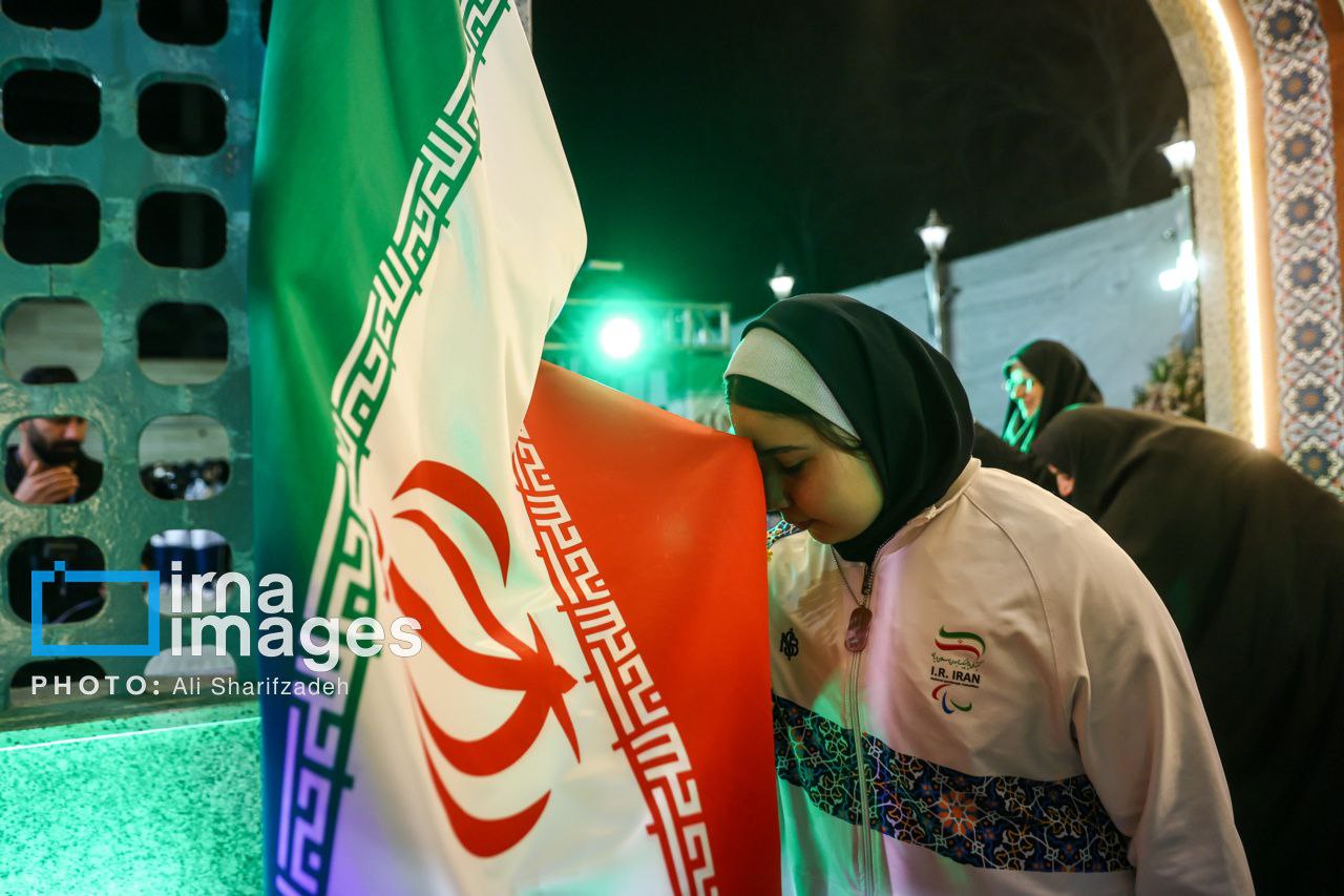  مراسم بدرقه کاروان اعزامی به بازی‌های پاراآسیایی 