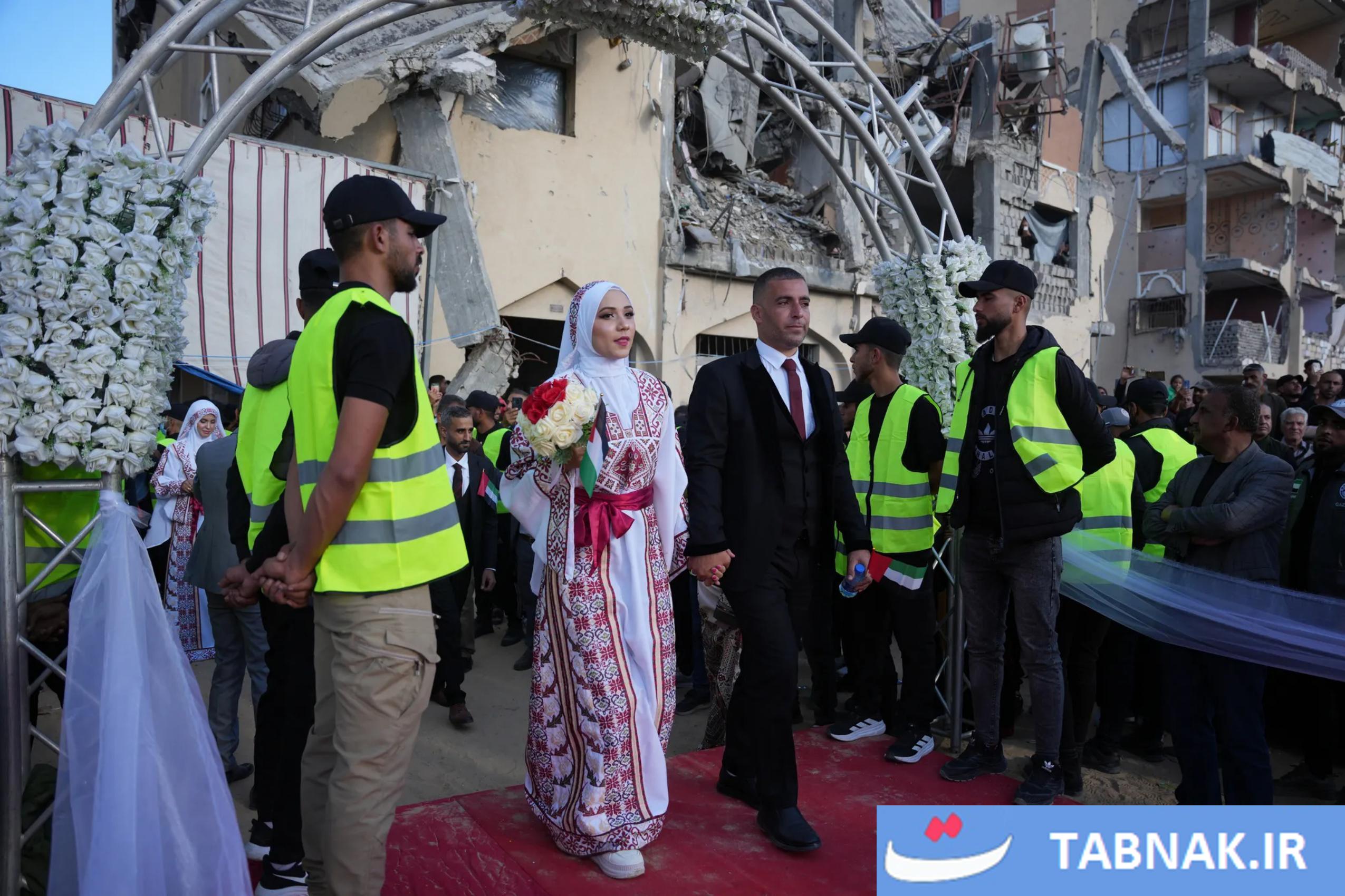  مراسم عروسی دسته‌جمعی در غزه پس از دو سال جنگ