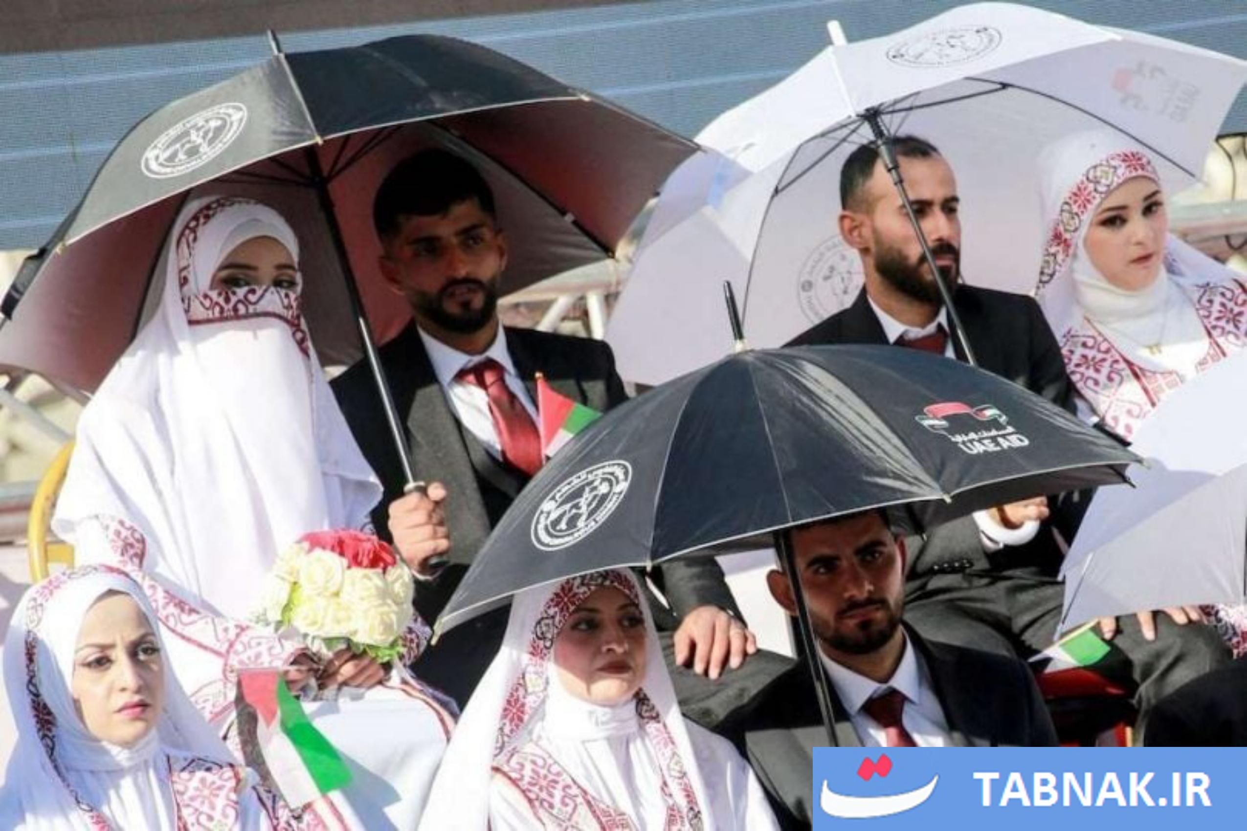  مراسم عروسی دسته‌جمعی در غزه پس از دو سال جنگ