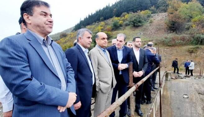 استاندار گیلان از روند ساخت و تکمیل سد لاستیکی تالش بازدید کرد