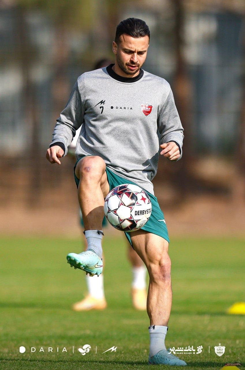 تصاویر آخرین تمرین پرسپولیس پیش از دربی ۱۰۶