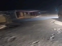 گردنه الماس با برف پاییزی سفید شد