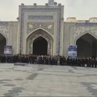 مراسم تشییع پیکر همسر و فرزند معاون رئیس‌جمهور در مشهد برگزار شد