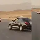 رانندگی خطرناک و حرکات دیوانه وار در جاده با سرعت بسیار بالا