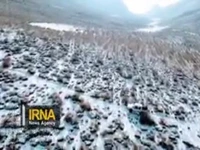بارش اولین برف پاییزی در استان اصفهان