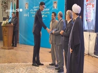 فیلم| تجلیل وزیر علوم از والیبالیست پرافتخار تبریزی