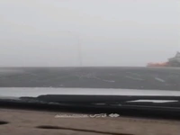 گردنۀ چری در مه غلیظ و برف