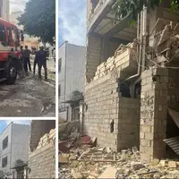 انفجار شدید ساختمان 2 طبقه در بوشهر 