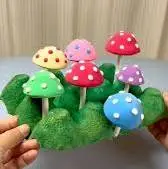 کاردستی قارچ‌های رنگارنگ 