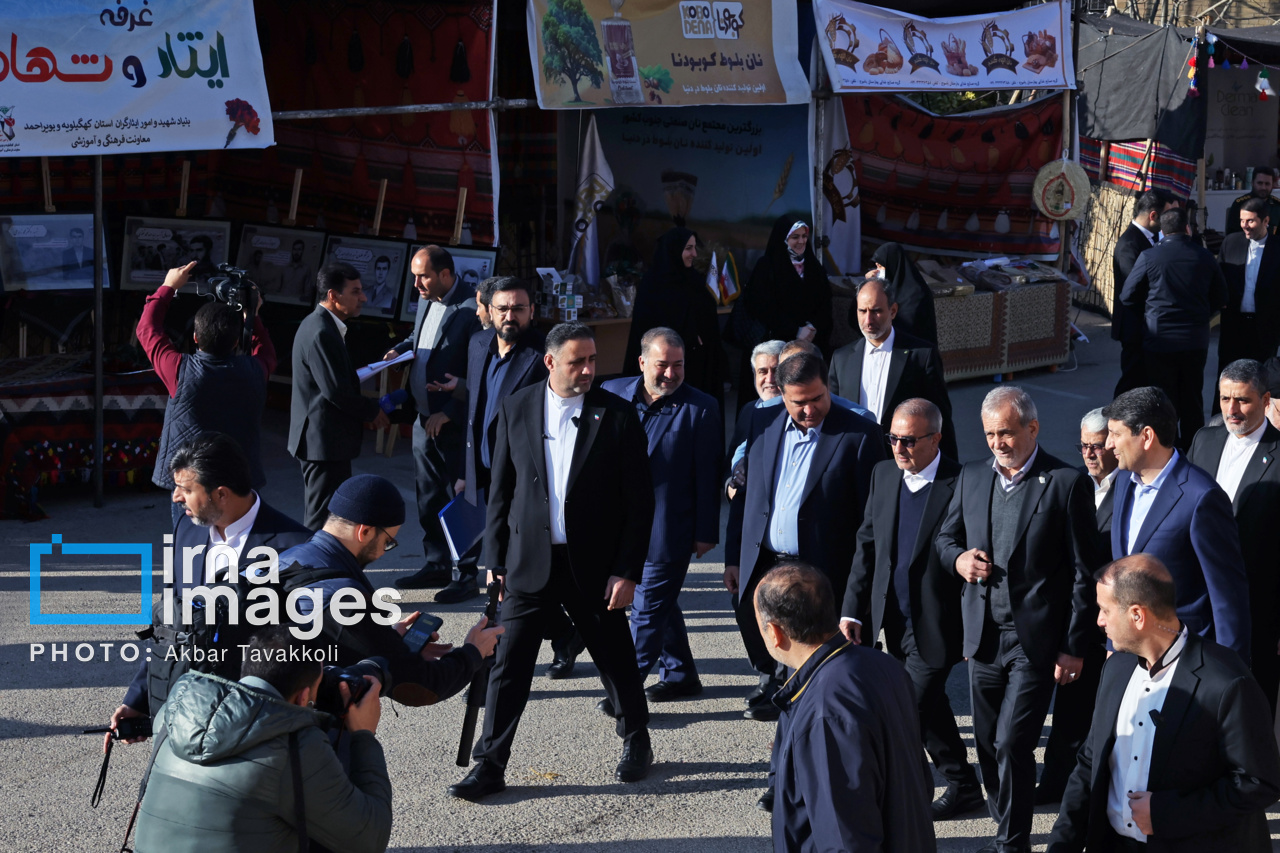 عکس/ ورود رئیس جمهور به یاسوج