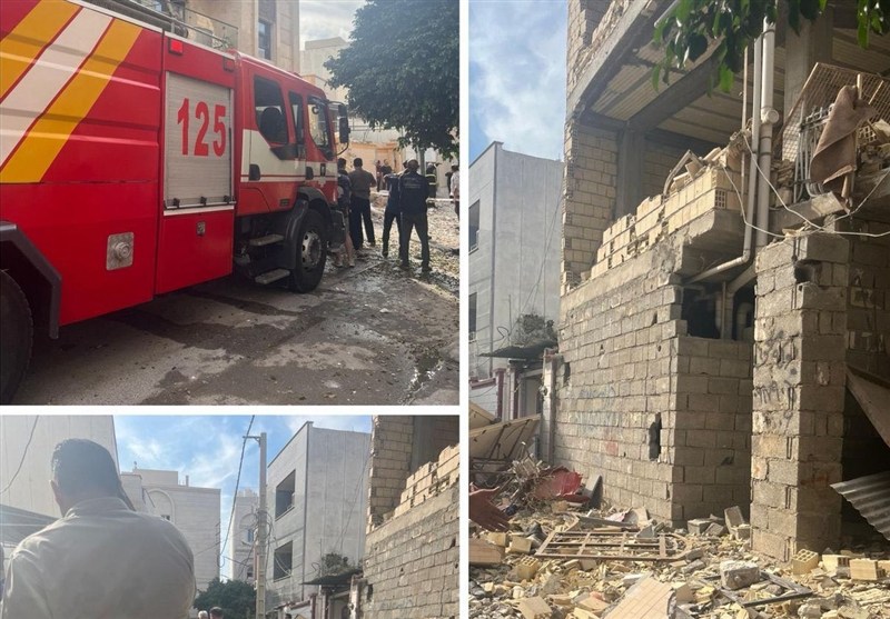 انفجار شدید ساختمان 2 طبقه در بوشهر 