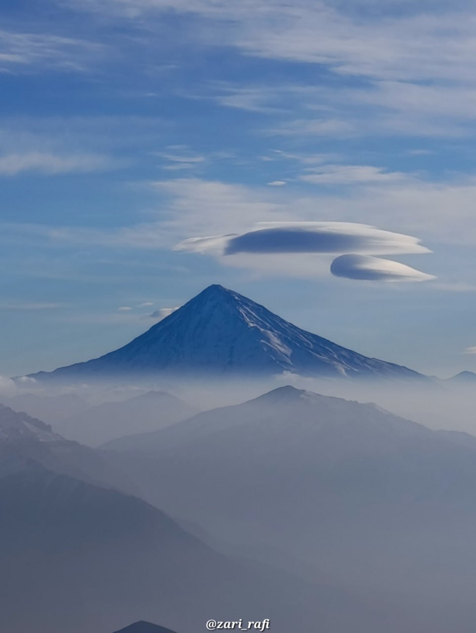 صبح خاکستری دماوند صبح امروز 