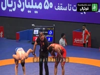 لحظه قهرمانی استقلال در لیگ کشتی فرنگی باشگاه‌های کشور