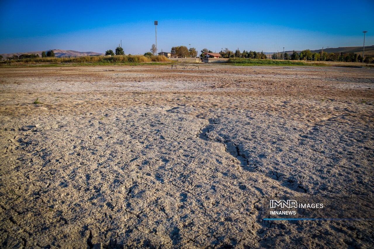عکس/ مرگ نیلوفرِ کرمانشاه؛ آغاز فصلی تلخ از بحران آب
